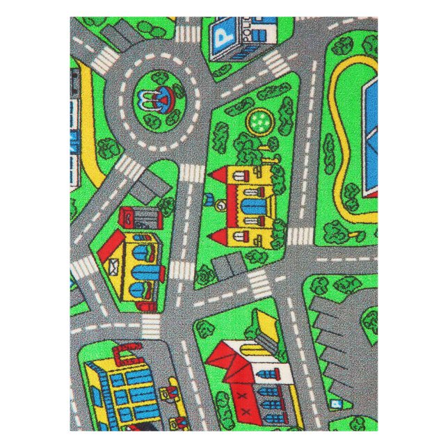 90s nostalgia, Track carpet Car Road nostalgic Tablecloth (Front)