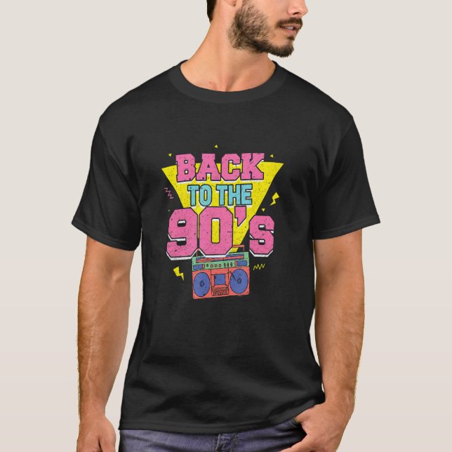 90s Party Outfit Retro Costume Clothing Hits T-Shirt (Front)