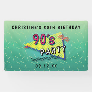 90's PARTY Pattern Banner