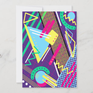 90s Pattern  Invitation