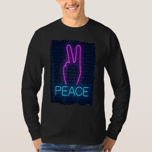 90s Peace Love Hand Sign Peace T-Shirt