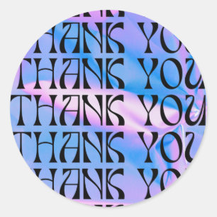 90s Psychedelic Pop Media Insert  Classic Round Sticker