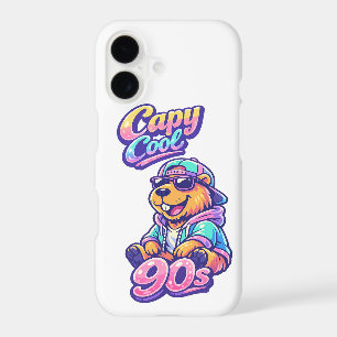 90s Retro Capybara iPhone Case   Capy Cool Aesthet
