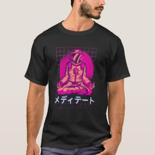 90's Retro Japanese Vaporwave Aesthetic Astronaut  T-Shirt