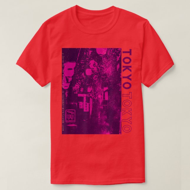 90s Retro Lofi Tokyo Japanese Streetwear Vaporwave T-Shirt (Design Front)