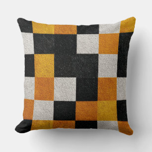90s Retro Neon 3D Geometric Shapes Space Throw Pil Cushion