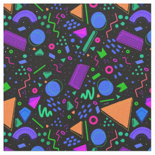 90s Retro Pattern Fabric 