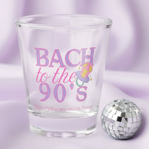 90s Retro Purple Bachelorette Shot Glass
