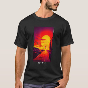 90's Retro Synthwave Japanese Vaporwave Art Otaku T-Shirt