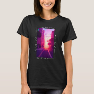 90's Retro Synthwave Japanese Vaporwave Art Otaku  T-Shirt