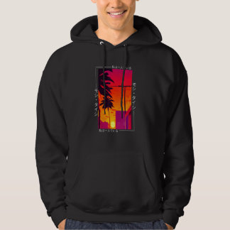 90's Retro Synthwave Japanese Vaporwave Otaku Aest Hoodie