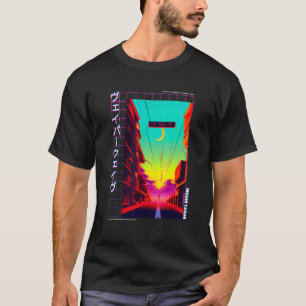 90's Retro Synthwave Japanese Vaporwave Otaku Aest T-Shirt