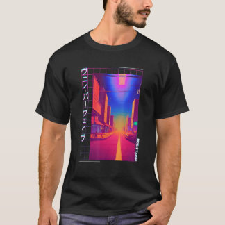 90's Retro Synthwave Japanese Vaporwave Otaku Aest T-Shirt