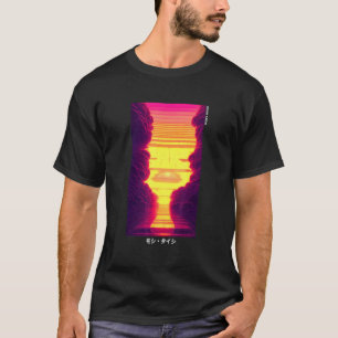 90's Retro Synthwave Japanese Vaporwave Otaku Aest T-Shirt