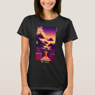 90's Retro Synthwave Japanese Vaporwave Otaku Aest T-Shirt