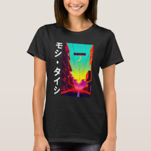 90's Retro Synthwave Japanese Vaporwave Otaku Aest T-Shirt