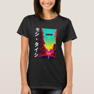 90's Retro Synthwave Japanese Vaporwave Otaku Aest T-Shirt