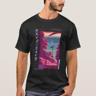 90's Retro Synthwave Japanese Vaporwave Otaku Aest T-Shirt