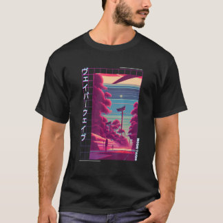 90's Retro Synthwave Japanese Vaporwave Otaku Aest T-Shirt
