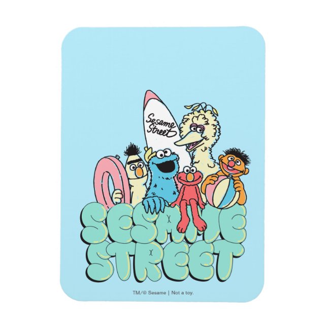 90's Sesame Street Vintage Surf Magnet (Vertical)