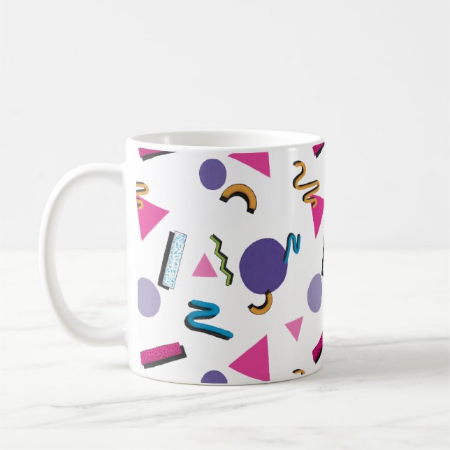 90s Shapes Coffee Mug (Left)