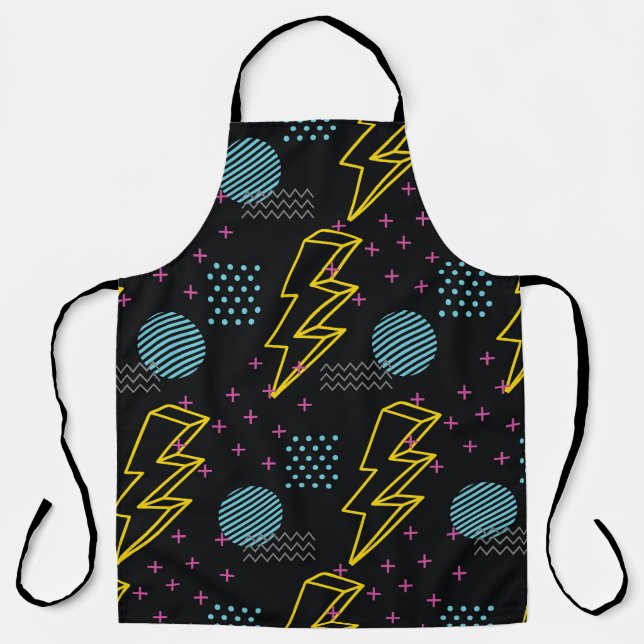 90's style: colourful abstract pattern apron (Front)