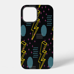 90's style: colourful abstract pattern iPhone 12 case