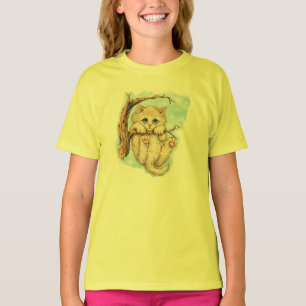 90s style sad cat opalite T-Shirt