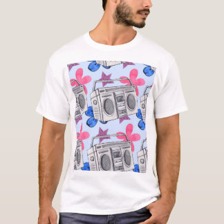 90s Style: Watercolor Seamless Pattern T-Shirt