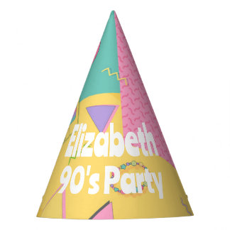 90's Theme Birthday Party Hats
