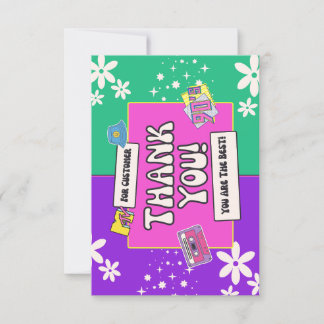 90's themed Thank You Card