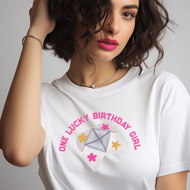 90s Throwback Lucky Girl Birthday T-Shirt (Creator Uploaded)