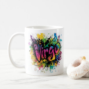 "90s Throwback Virgo: Splatter Paint Mug" Coffee Mug