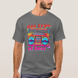 90'S Type Of Beat Boom Box Funny Cassette Tape Vin T-Shirt