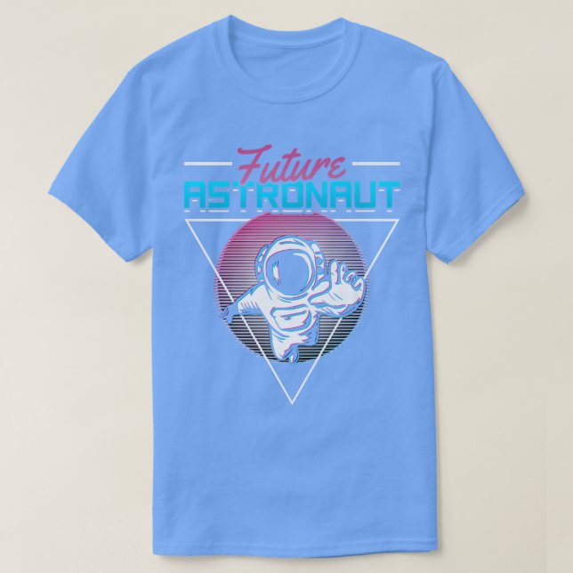 90s Vaporwave Retro Outer Space Science Future Ast T-Shirt (Design Front)