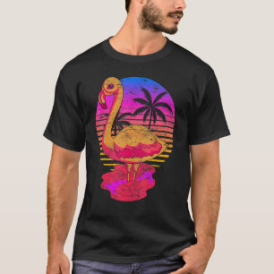 90s Vaporwave Summer Vibes Zoo Animal Bird Exotic T-Shirt