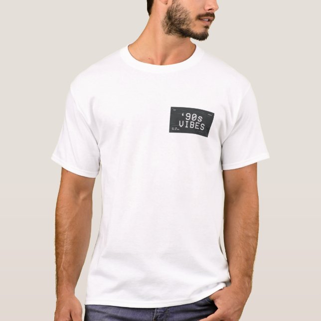 90s Vibes Retro Glitch Design T-Shirt (Front)