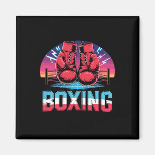 90s Vintage Boxing Gloves Fighter Boxer Magnet
