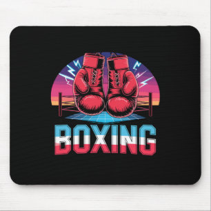 90s Vintage Boxing Gloves Fighter Boxer Mouse Mat