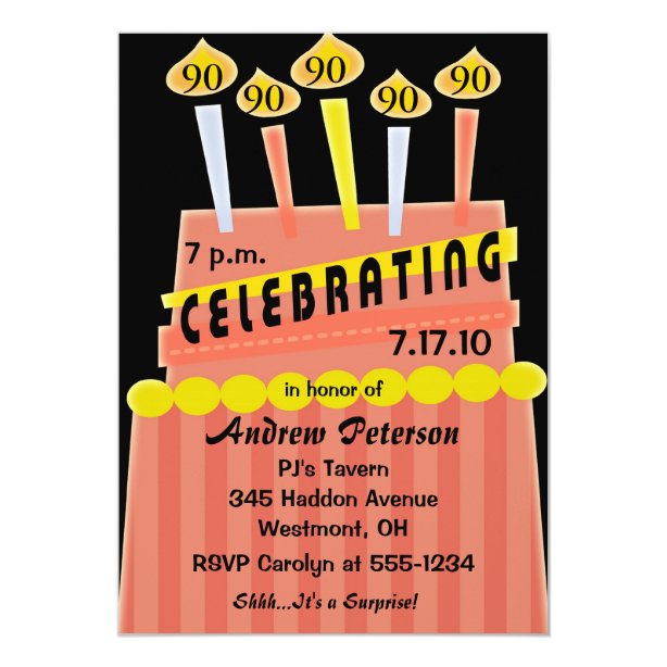 99th 5x7 Birthday Invitations | Zazzle UK