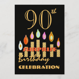 90th - 99th SURPRISE Birthday Party Invitation