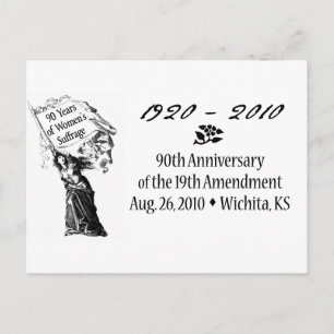 90th Amendment Celebration postcard