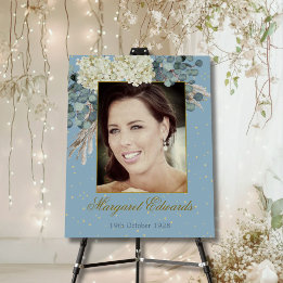 90th Birthday Adult Floral Gold Elegant Photo