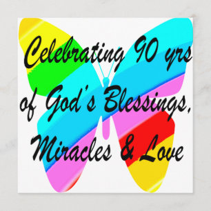 90TH BIRTHDAY BLESSING CARD
