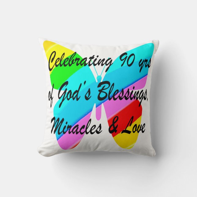 90TH BIRTHDAY BLESSING CUSHION (Front)