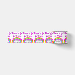 90TH BIRTHDAY BLESSING GROSGRAIN RIBBON