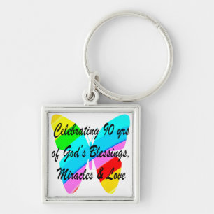 90TH BIRTHDAY BLESSING KEY RING