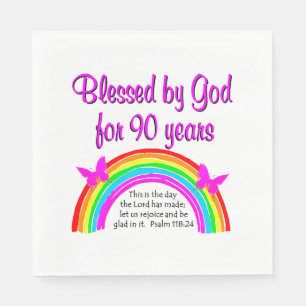 90TH BIRTHDAY BLESSING NAPKIN