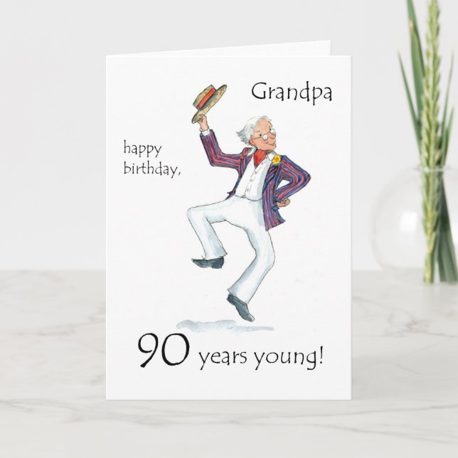 90th Birthday Card for a Grandfather (Front)