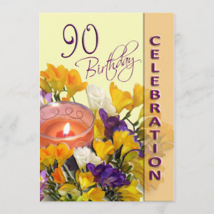 90th Birthday Celebration party invitation